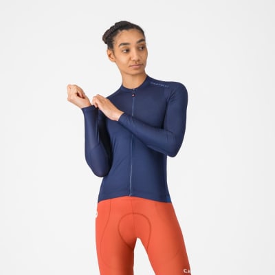 Castelli Espresso 2 W LS Jersey Belgian Blue