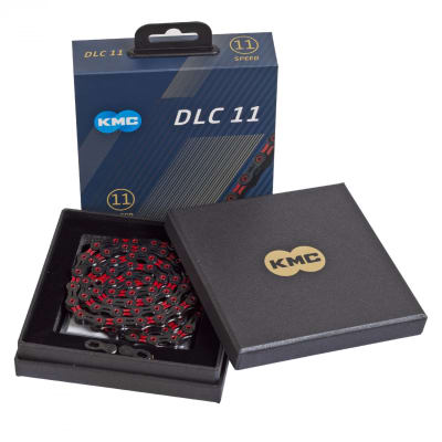 Cadena KMC dlc11 Negra/Roja1