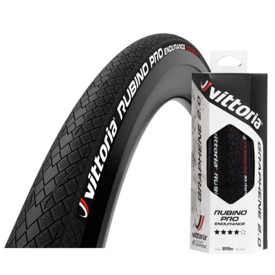Neumático Vittoria Rubino Pro Iv Endurance 25-622 Graphene 2.0 Fold Black 700x 25C1