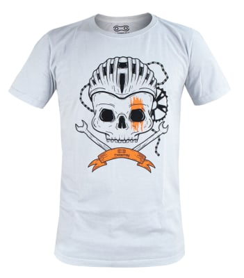 Polera Casual Skull Gears1