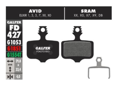 Pastilla de Freno Galfer p/ Avid Elixir 1 al X0