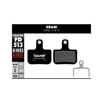 Pastilla de Freno Galfer Avid Level, T y TL1