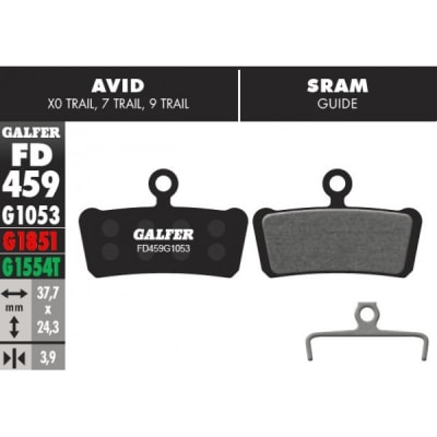Pastillas Freno Galfer Avid X0 Trail, 7 Trail, 9 Trail, Guide