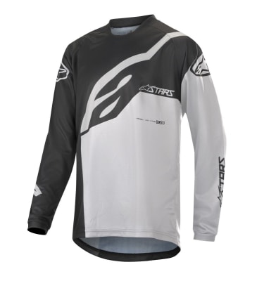 Jersey Alpinestars Niños Racer Factory Ls Black-White2