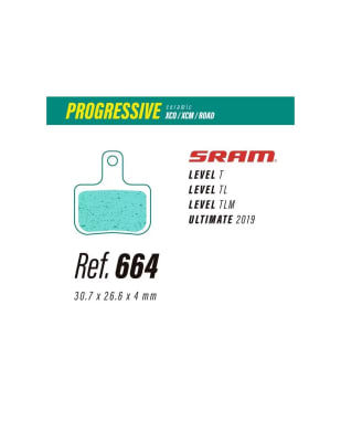 Pastillas de Freno Less Brakes Progressive 664 para Sram Level