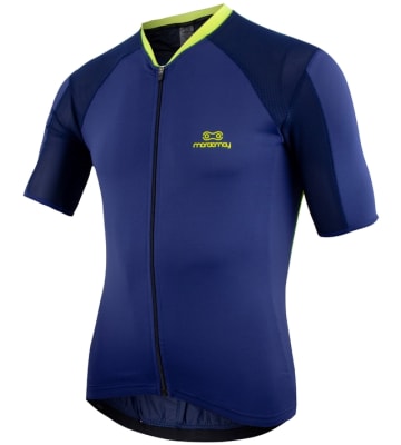 Tricota Masculina Race Marinho/Amarelo Fluor1