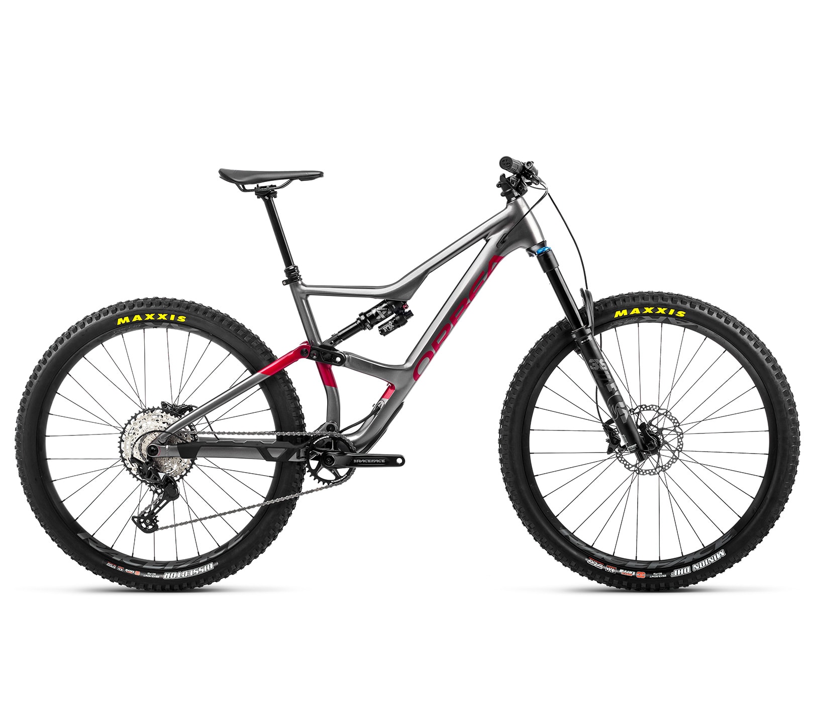 Orbea Occam H20 LT Glitter Anthracite - Metallic Red L