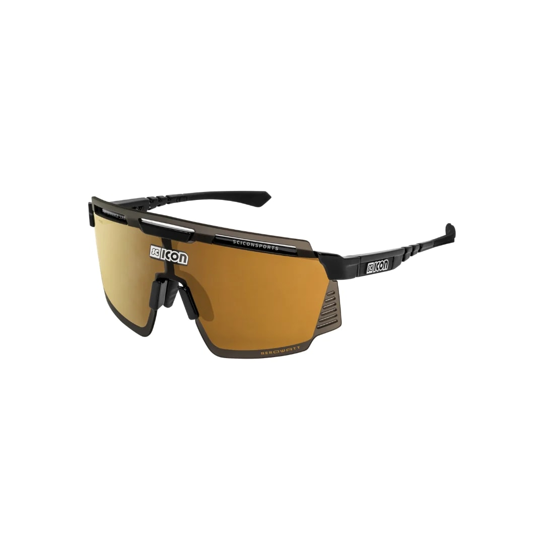Lentes Scicon Aerowatt Black Gloss / Multimirror Bronze