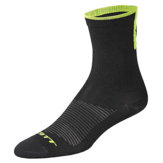 Calcetines Road Long black/neon yellow 39-41