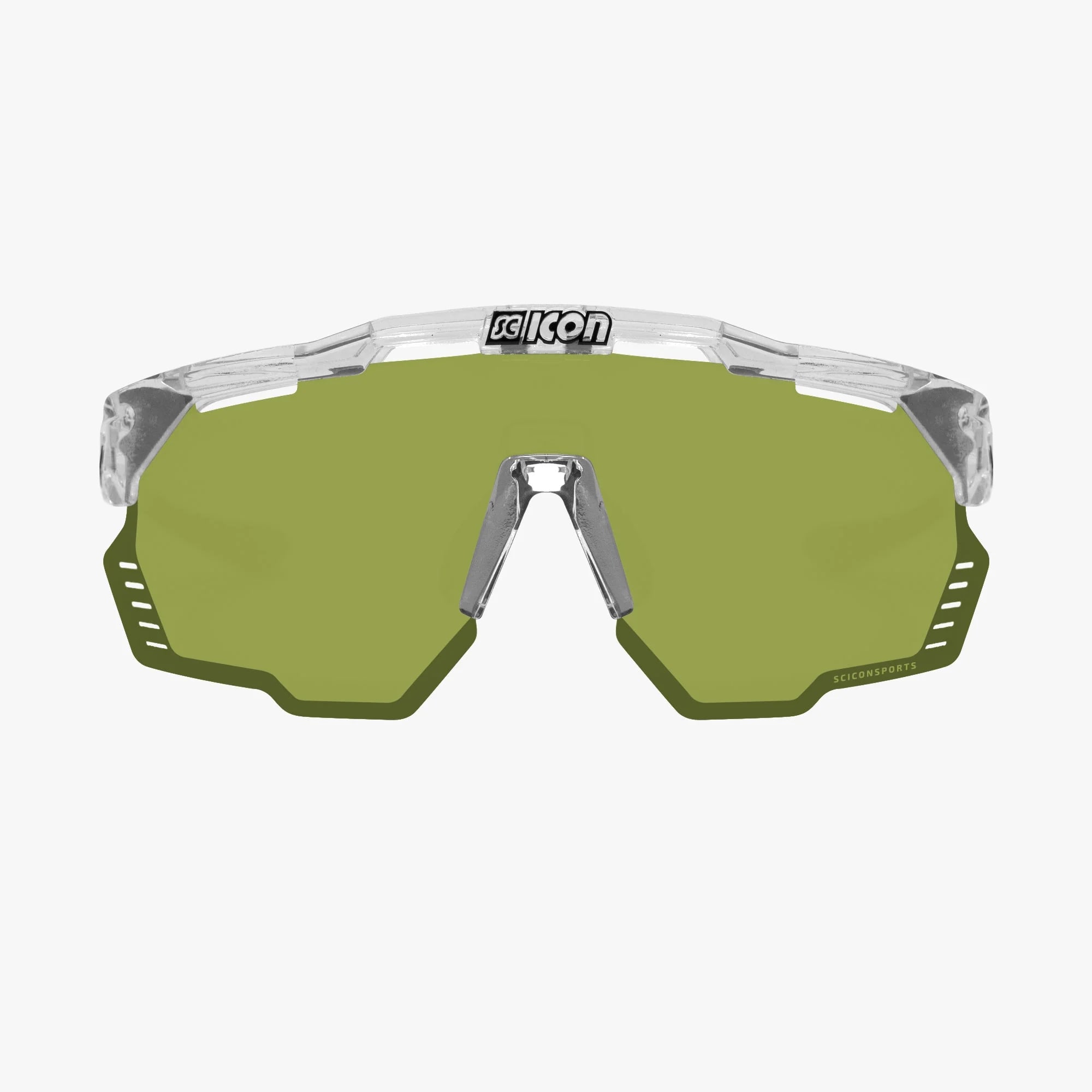 Lente Scicon Aeroshade Kunken Crystal Gloss Green Trail + Pink Lenses