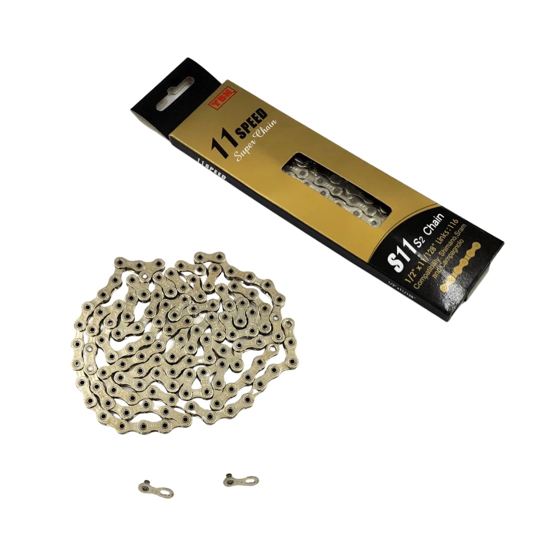 Cadena YBN 11v Silver 116 link