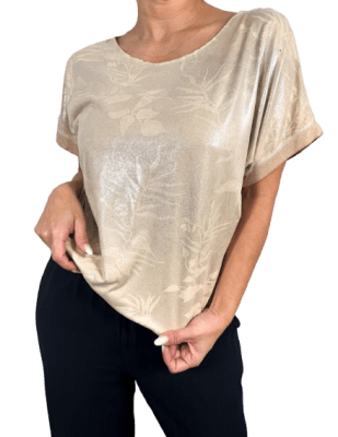 POLERA METALIZADA CLAUDIA