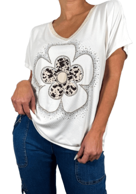 POLERA BRILLOS FIORELLA