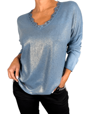 POLERA METALIZADA ALEJANDRA