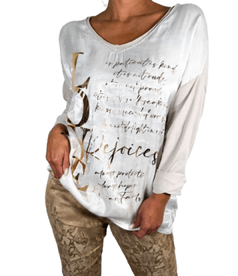 POLERA METALIZADA MAGDA
