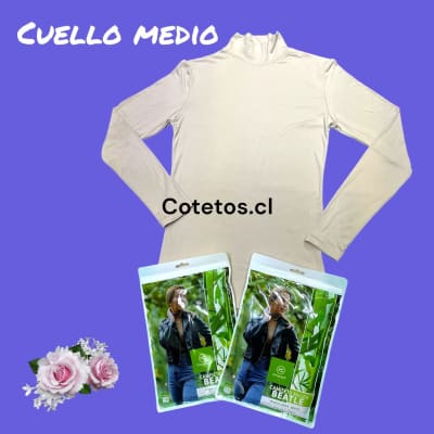 Camiseta Bambú Mujer Cuello Medio1