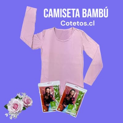 Camiseta Bambú Mujer Cuello Redondo1