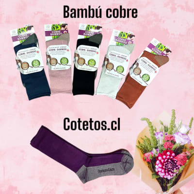 Calceta Mujer Cobre + Bambu1