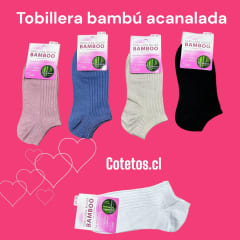 Tobillera Bambú Acanalada Mujer