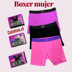 Boxer Mujer Milano (six pack)
