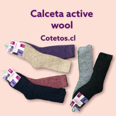 Calceta Active Wool Mujer