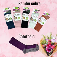 Calceta Mujer Cobre + Bambu