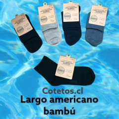 Calcetín bambú largo americano