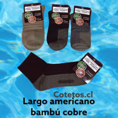 Calcetín Cobre + Bambú Largo Americano