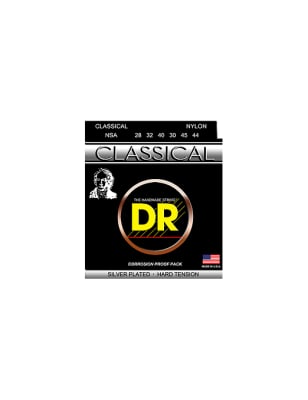 Cuerdas Guitarra Acústica Clásica Nylon NSA Tensión Alta 28-44