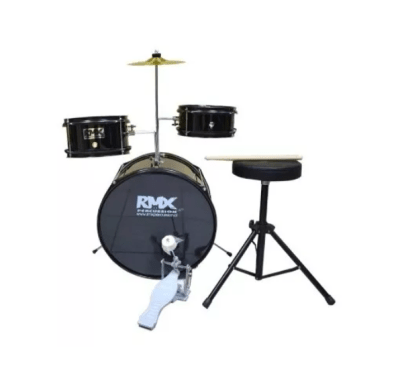 Bateria De Niño 3 Piezas Rmx Negra Rad-2/bk