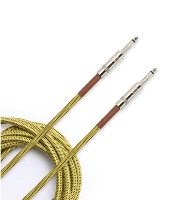 Cable Daddario PW-BG-10TW Custom Series Braided Mallado Tweed Plug Cable – Plug 3 Metros