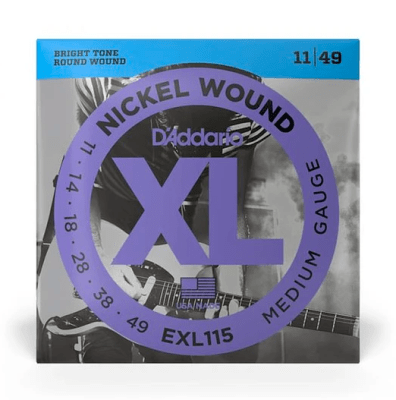 Daddario EXL115 Cuerdas Para Guitarra Eléctrica, 11-49
