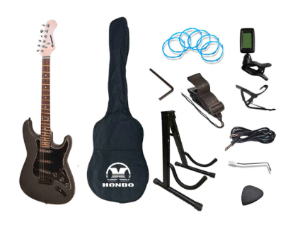 HONDO HGP620 PACK DE GUITARRA ELECTRICA GREY BLACK
