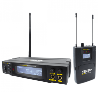 SKP STAGE MK2 Sistema De monitoreo In Ear Profesional Multifrecuencia UHF