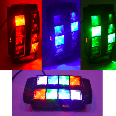 CARVER PRO PL64BS SPIDER LED 8X5W 50W