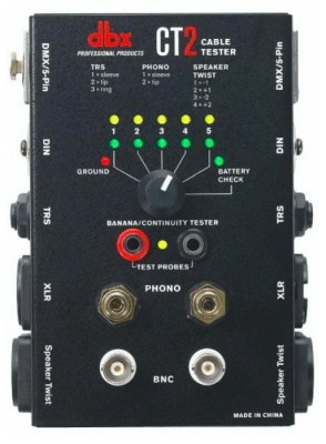 DBX CT2 Tester Probador de Cables