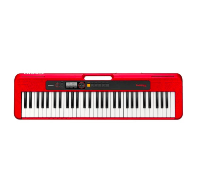 Casio CT-S200RDC2 Teclado Casiotone, 61 teclas, color rojo