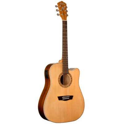 Washburn D7SCE Guitarra Electroacústica cuerdas metalicas