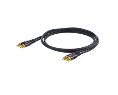 PROEL Cable de Audio Estereo Serie Challenge 2XRCA M - 2XRCA M 3