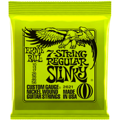 ERNIE BALL 2621 Set de Cuerdas Guitarra Eléctrica 7 Strings Regular Slinky