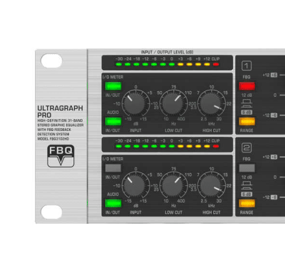 BEHRINGER - FBQ6200HD - Equalizador Gráfico Estéreo FBQ6200
