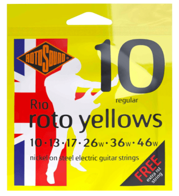 Rotosound Cuerdas para guitarra eléctrica Roto Yellows R10 (10-46)