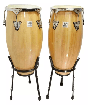 Set Conga 10 - 12 Tnsu10-12 Natural + Stand Tumbao