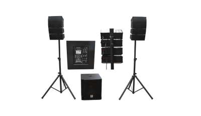 Sistema Line Array Sub15+8 Sats 550wrms 1500w. C/atril
