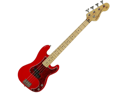 Bajo electrico V30MRD coaster escala corta 7/8 gloss red VINTAGE