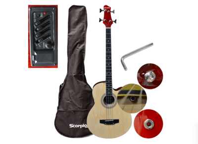 Bajo electroacustico MB-812 natural Scorpion