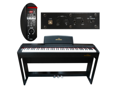 Piano digital 88 teclas Negro EURO-7900 Meistehaft
