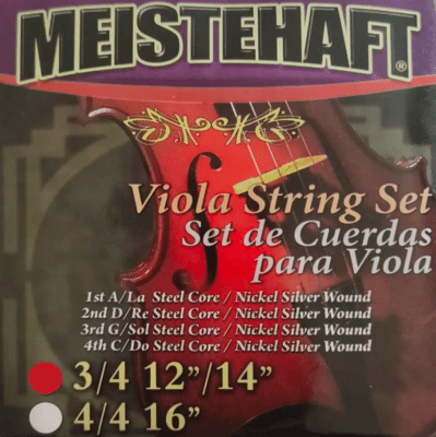 Set de cuerda de viola 3/4 Meistehaft
