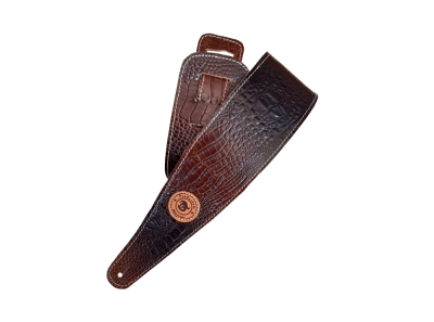 Correa de Cuero Piel de Pitón Café 9 cm | Pro Custom