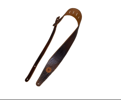 Correa de Cuero Piel de Pitón Café 9 cm | Pro Custom